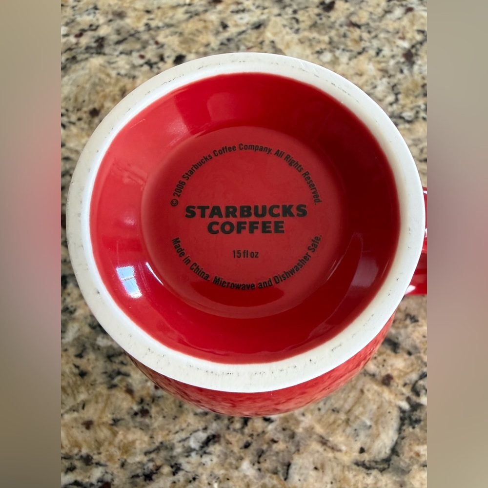 Starbucks Red “LOVE” Heart Mug – 15 oz – Valentine’s Day Coffee Cup - Picture 4 of 4